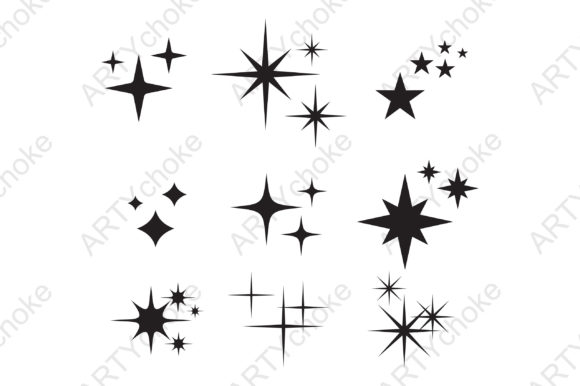 Download Sparkle Stars. SVG File Ready for Cricut - Sparkle Collection