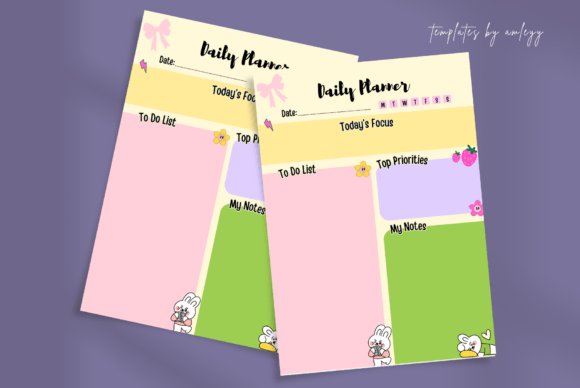 Download Aesthetic Cute Daily Planner Template - Cute Collection