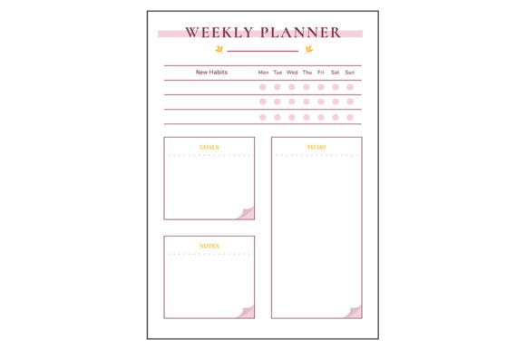 Download Cute Weekly Planner Minimalist Planner - Cute Collection