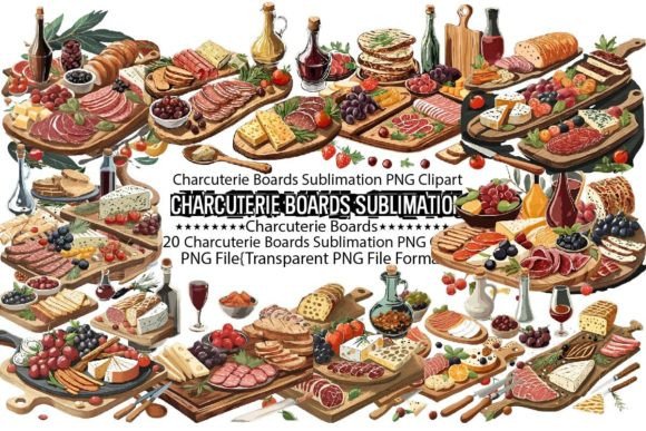 Download Charcuterie Boards Sublimation Bundle - Cute Collection