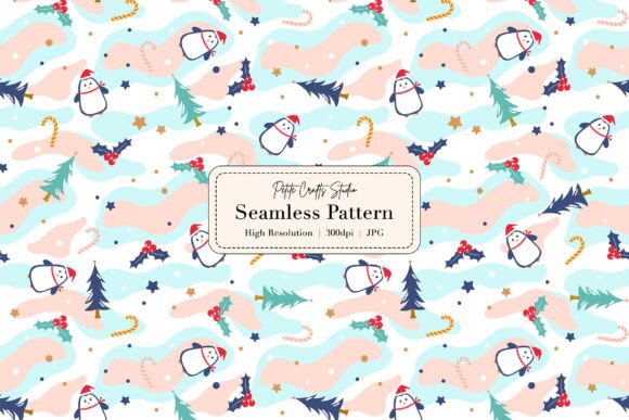 Download Cute Pastel Winter Wonderland Pattern - Cute Collection