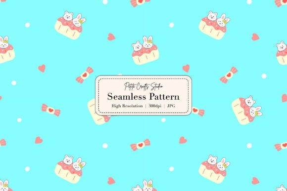 Download Cute Cupcake Cartoon Seamless Pattern - Cute Collection