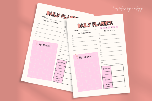 Download Cute Aesthetic Daily Planner Template - Cute Collection