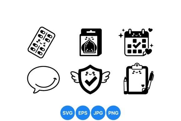 Download Cute Kawaii Planner Icon Set - Cute Collection