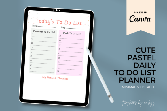 Download Free Cute Pastel Daily to-Do List Planne - Cute Collection