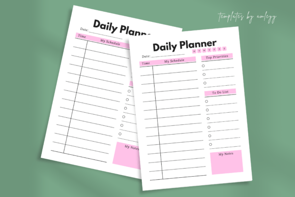 Download Cute Aesthetic Daily Planner Template - Cute Collection