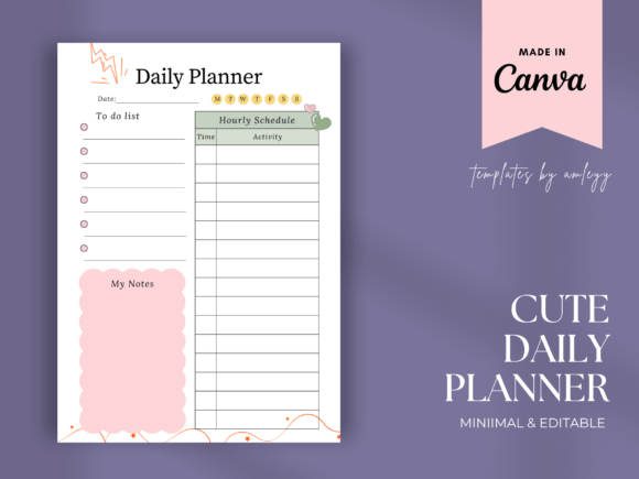Download Cute Daily Planner Template | Kawaii - Cute Collection
