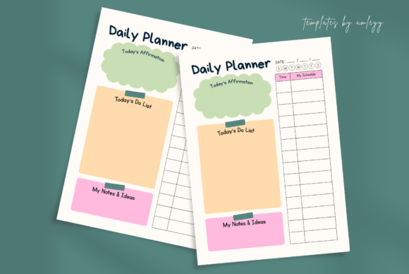Download Cute Aesthetic Daily Planner Canva - Cute Collection