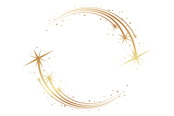 Download Glowing Stars Round Border. Sparkle Fram - Premium Resources