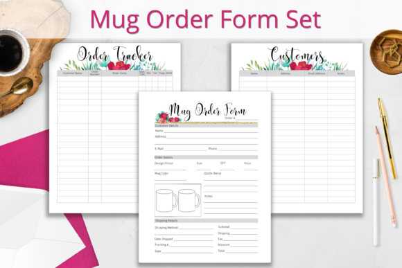 Download Mug Order Form and Tracker Set - Mug order form Collection