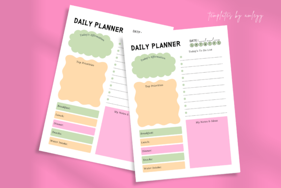 Download Cute Aesthetic Daily Planner Template - Cute Collection