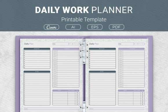 Download Daily Work Planner Template - Premium Bundle