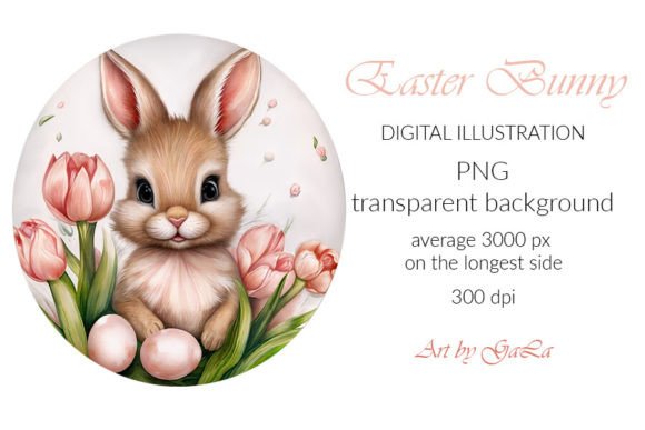 Download The Cutest Easter Bunny in a Circle - Cute Collection